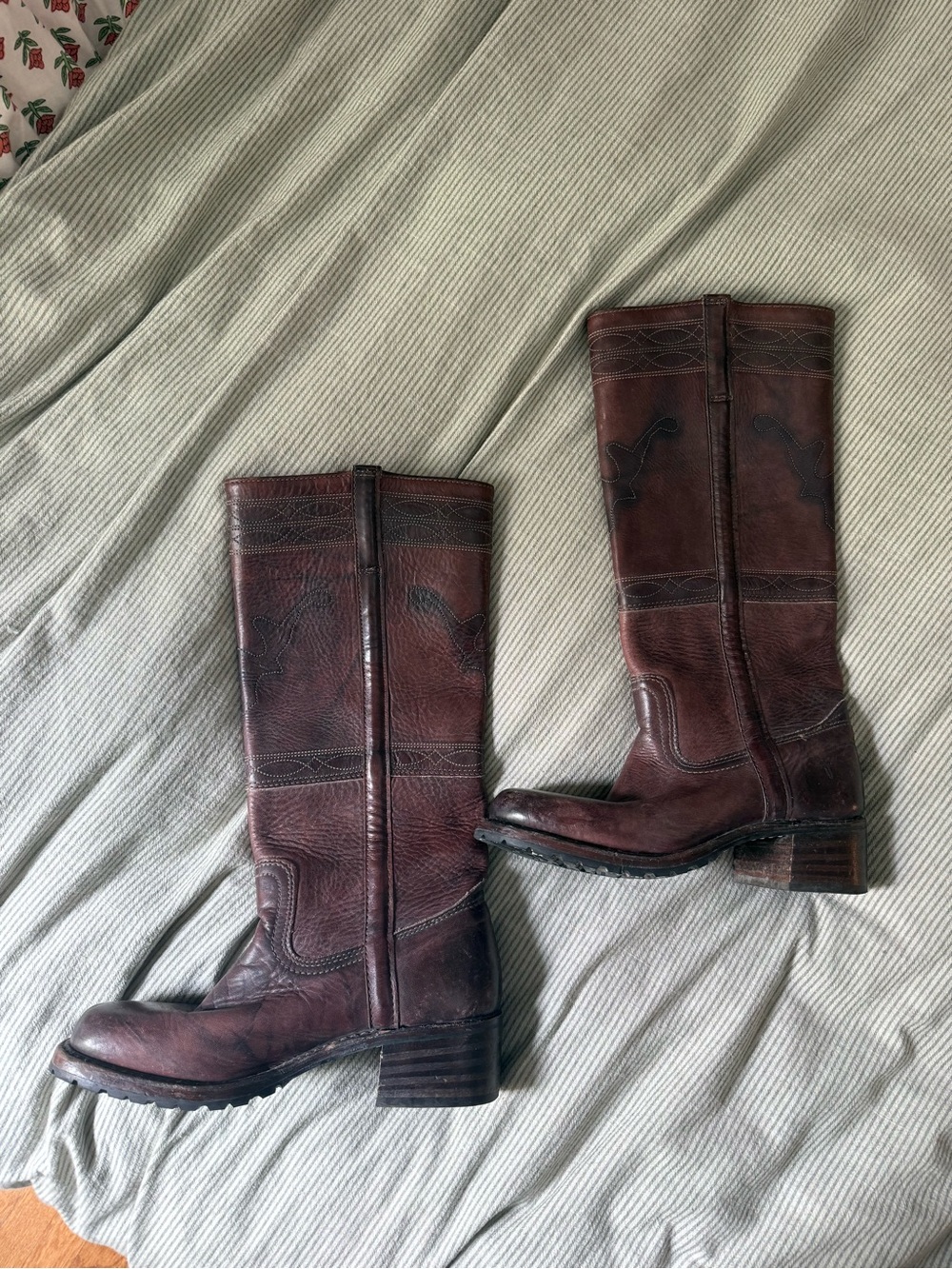 Brown Leather Frye Boots - Picture 7 of 8